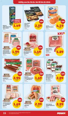 Penny Markt - Flugblatt ab 30.04.2026 gültig | Seite: 11 | Produkte: Pfeffer, Grill, Käse, Schinken