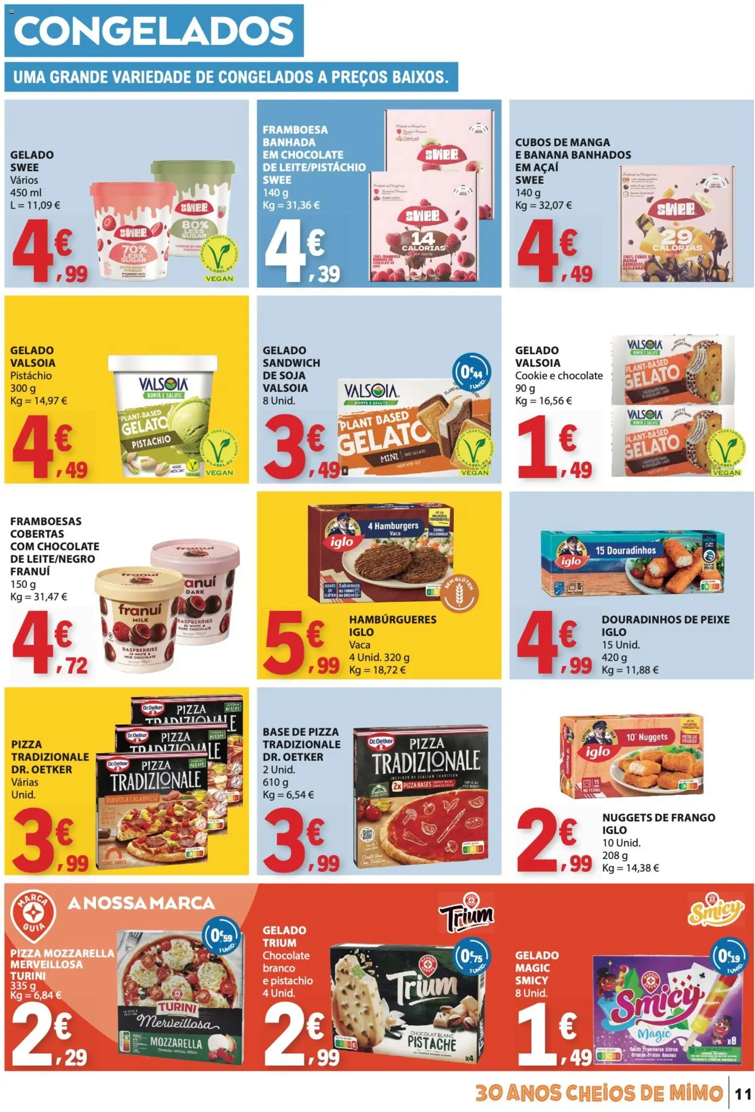 E.Leclerc folheto │ válido de 17/09/2026 | Página: 11 | Produtos: Soja, Forno, Douradinhos de peixe, Nuggets
