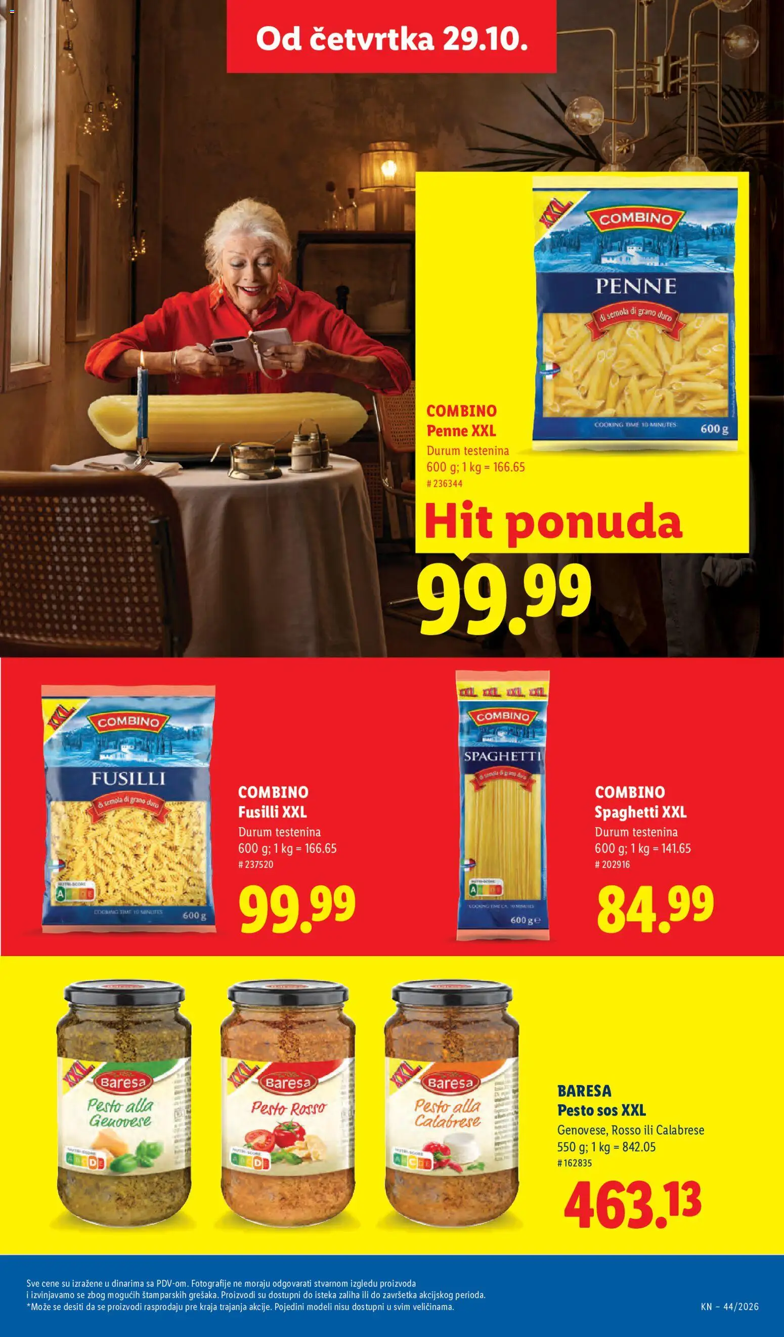 Lidl katalog - važi od 29.10.2026 | Strana: 63 | Proizvode: Testenina, Pesto, Pasta, Sos