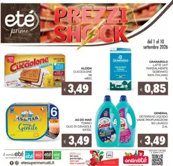 Anteprima del volantino Eté volantino Prime valido a partire dal 01/09/2026