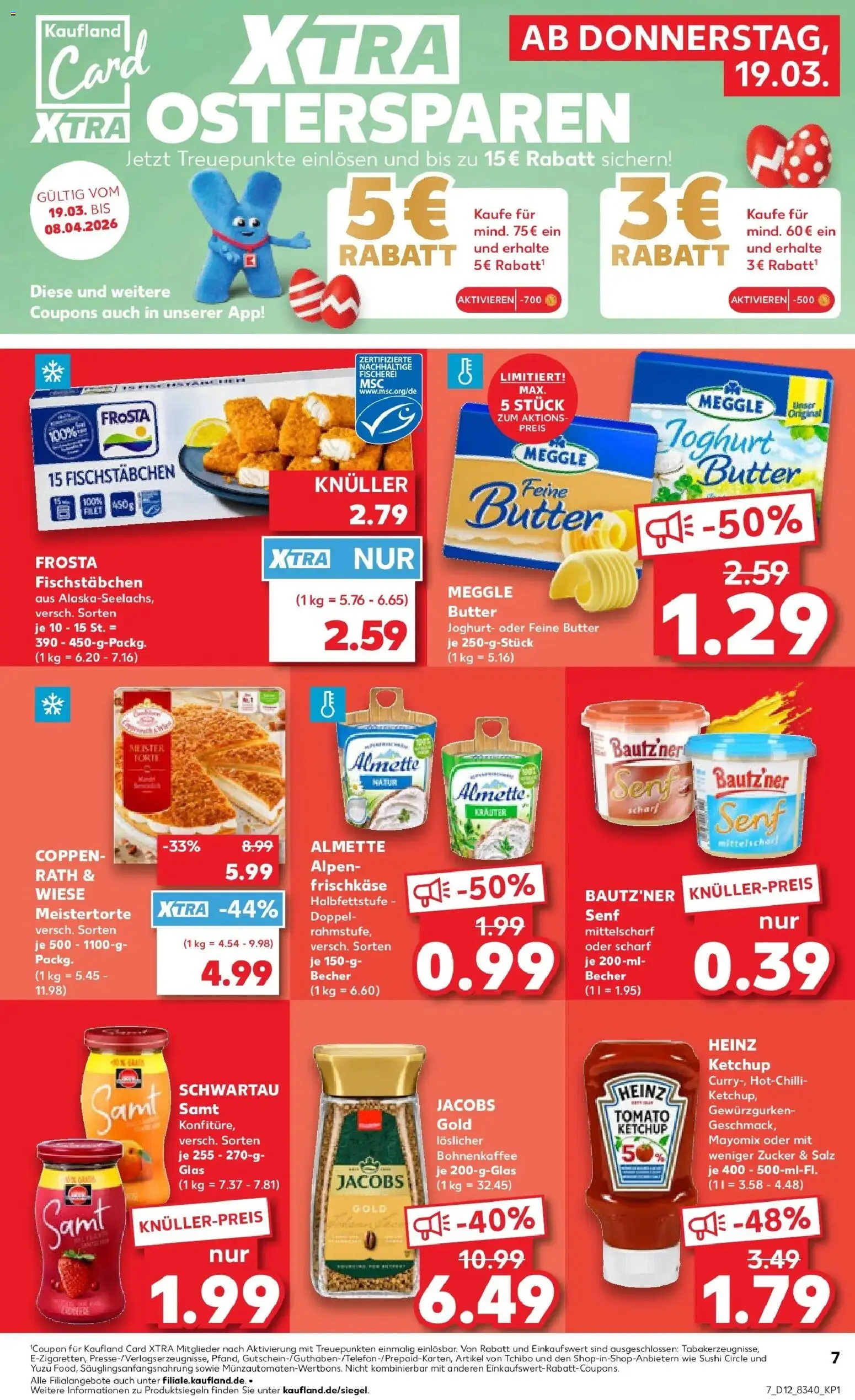Kaufland Prospekt Annaberg-Buchholz	 – gültig ab 19.03.2026 | Seite: 7 | Produkte: Butter, Salz, Zucker, Meggle butter