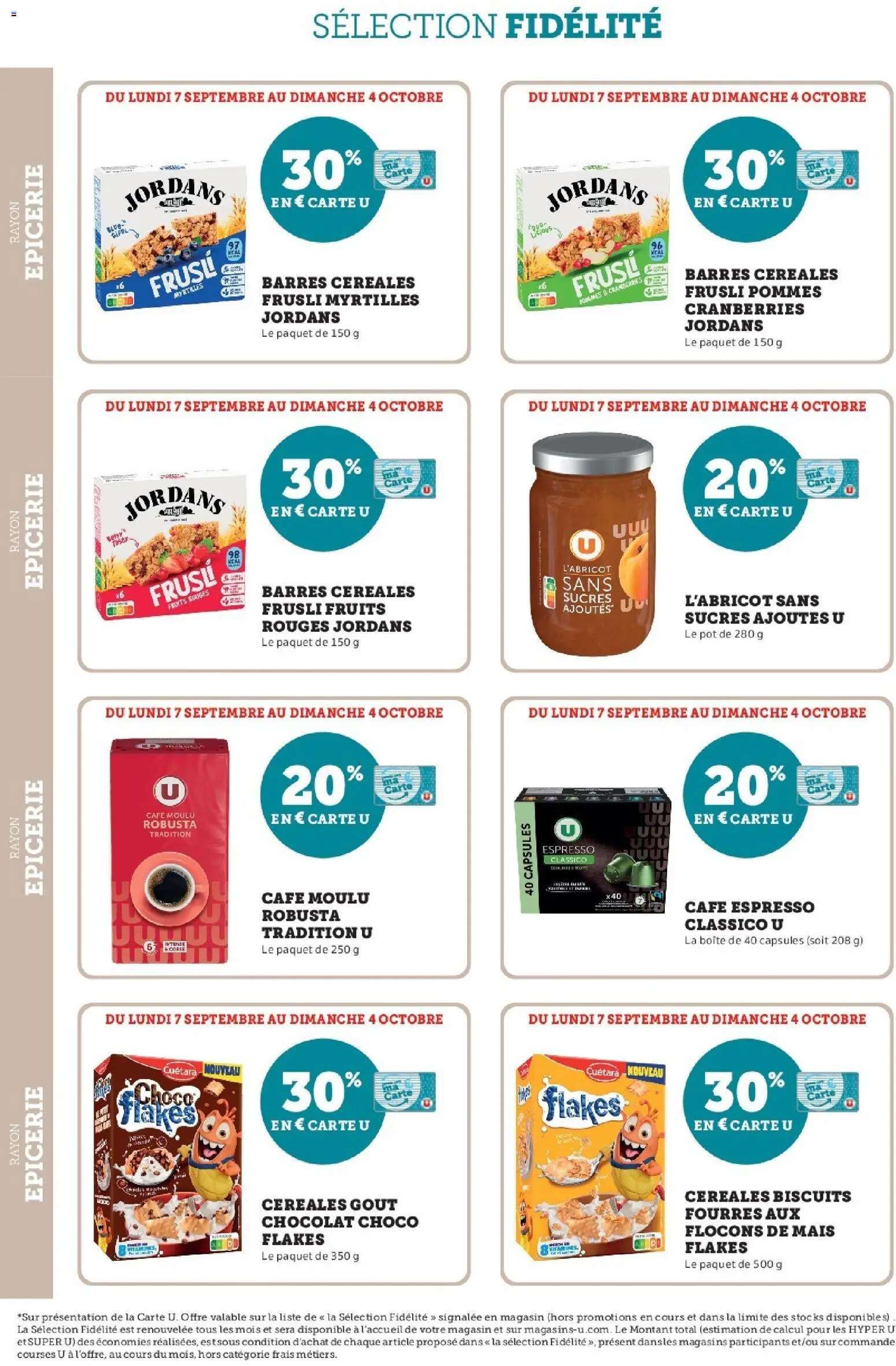 {H1} | Page: 22 | Produits: Flocons de maïs, Myrtilles, Capsules, Café