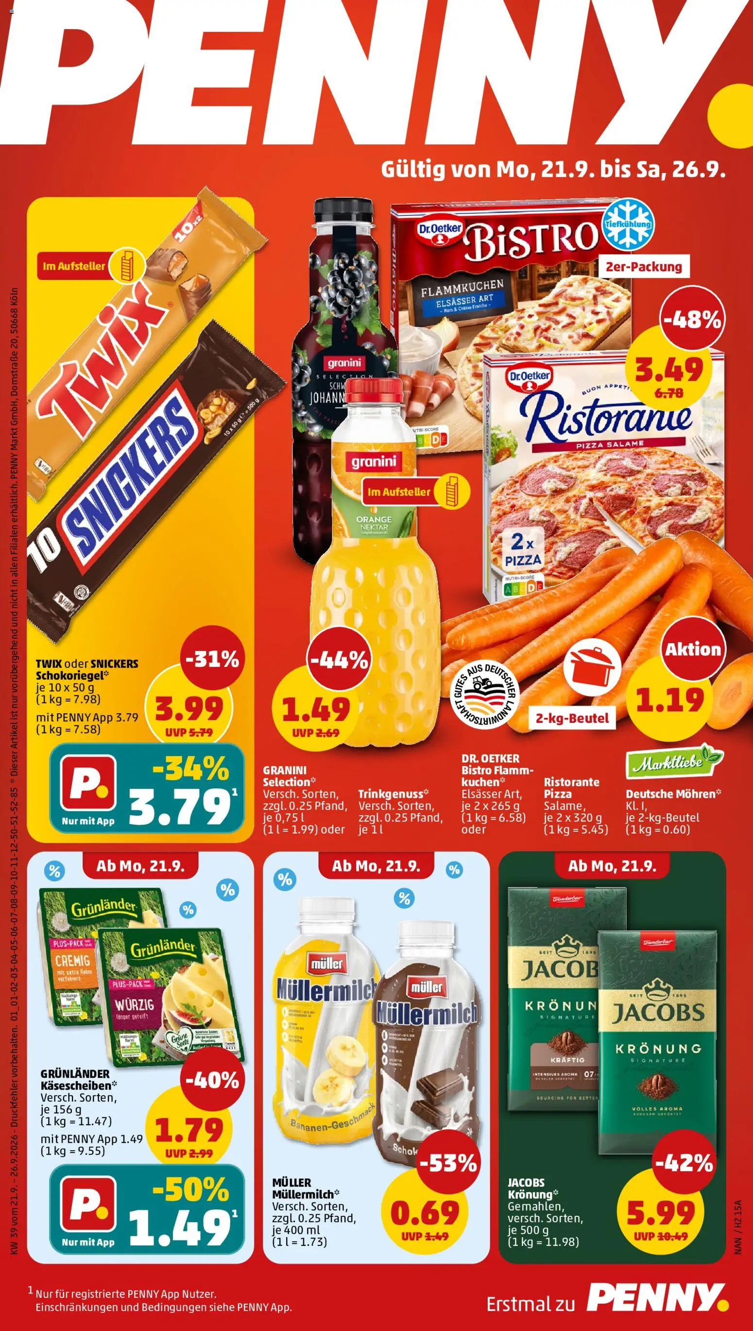 Penny Prospekt – gültig ab 21.09.2026 | Seite: 1