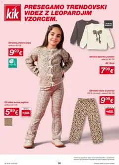 Kik katalog akcije – veljaven od 14.09.2026 | Stran: 6 | Izdelki: Pajkice, Kos, Pulover, Hlace
