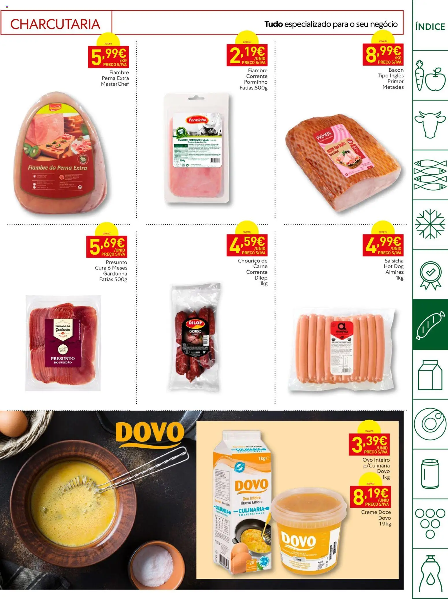 Recheio Horeca │ válido de 07/07/2026 | Página: 19 | Produtos: Bacon, Salsicha, Chouriço, Creme
