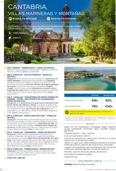 Vista previa Viajes El Corte Inglés Club de Vacaciones otoño primavera válido desde el 01/09/2026 | Página: 62 | Productos: Anchoas, Vino, Agua