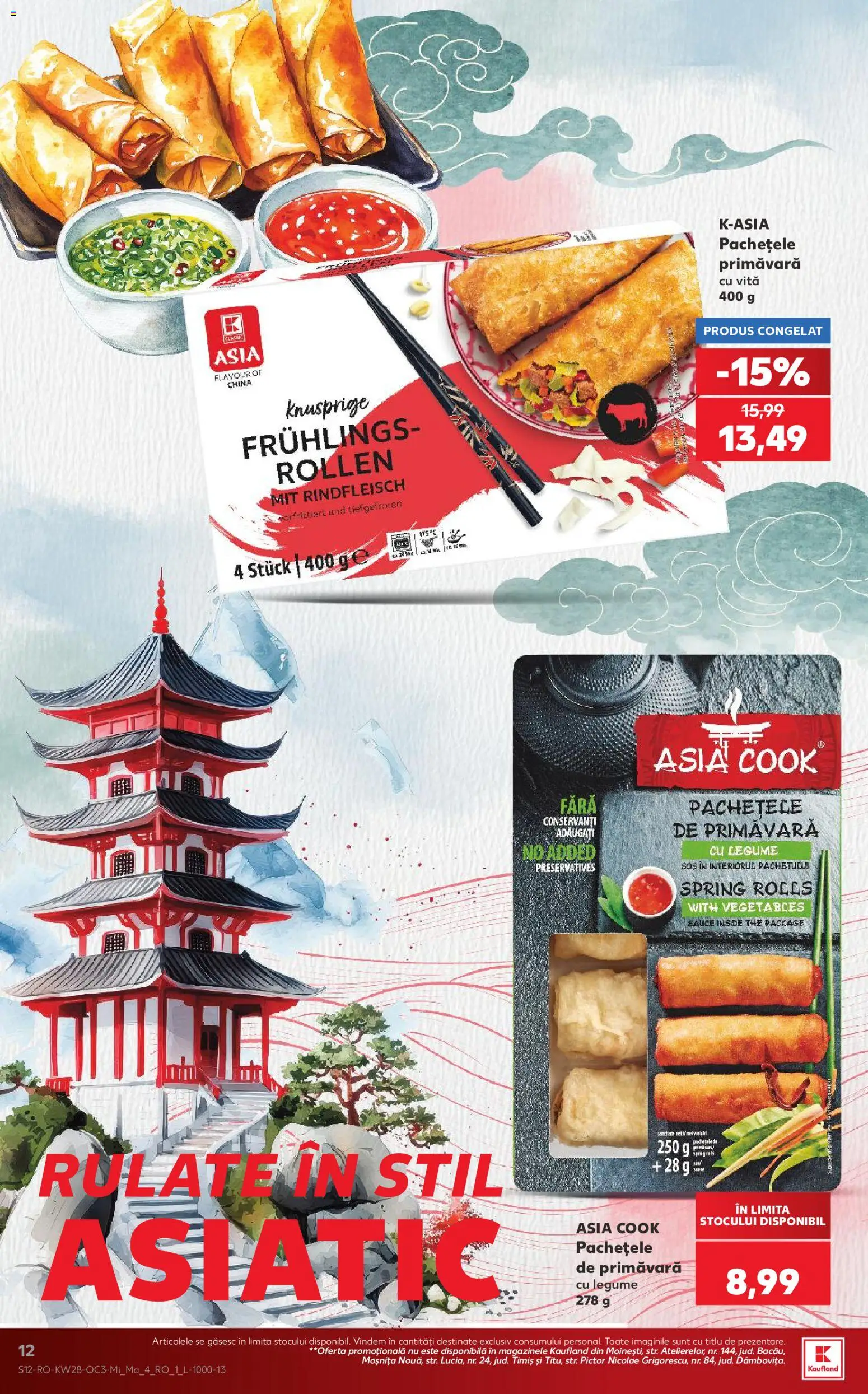 Noul catalog Kaufland – valabil de la 08.07.2026 | Pagină: 12 | Produse: Legume, Sos