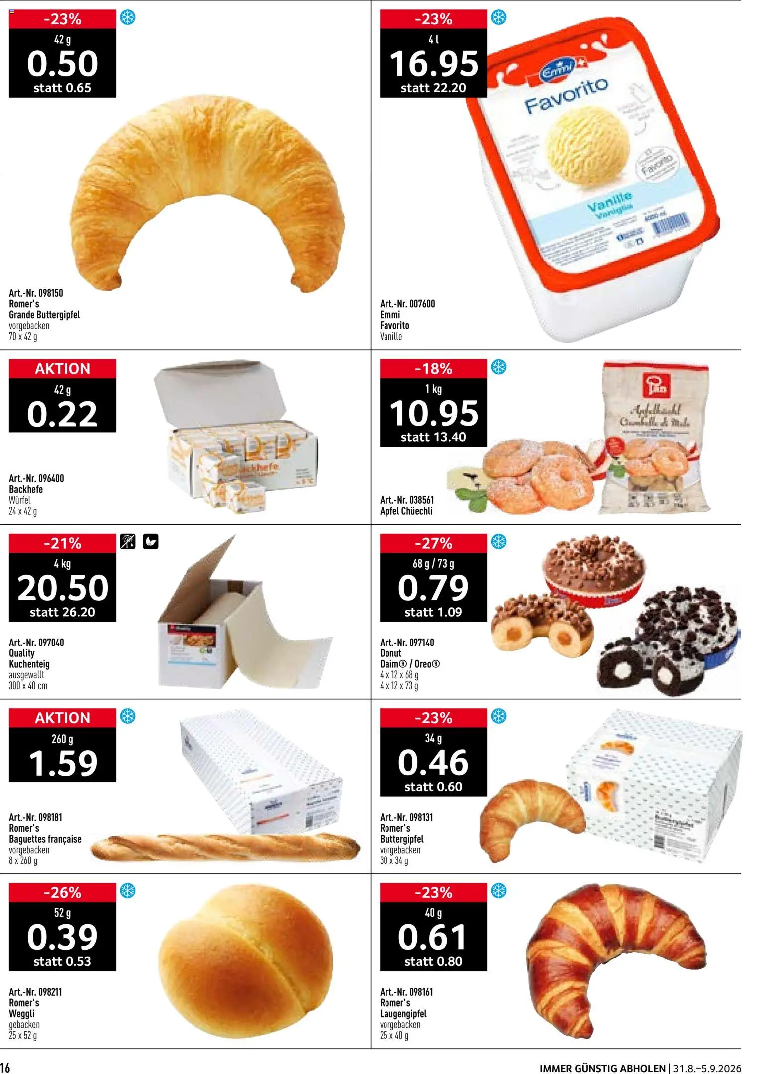Prodega aktionen – gültig ab 31.08.2026 | Seite: 16 | Produkte: Vanille, Äpfel