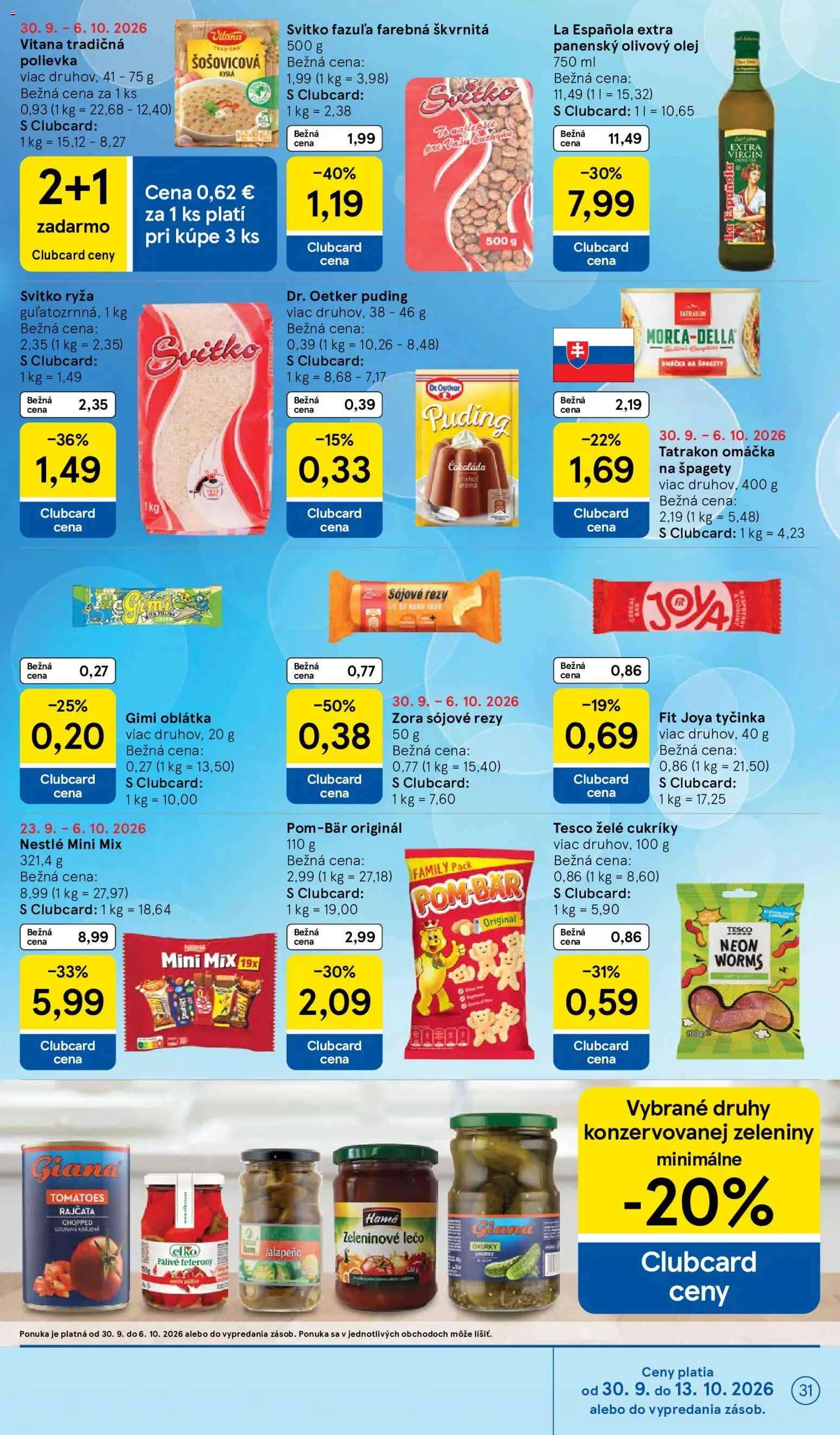 Nové Tesco akcie – leták je platný od 30.09.2026 | Strana: 31