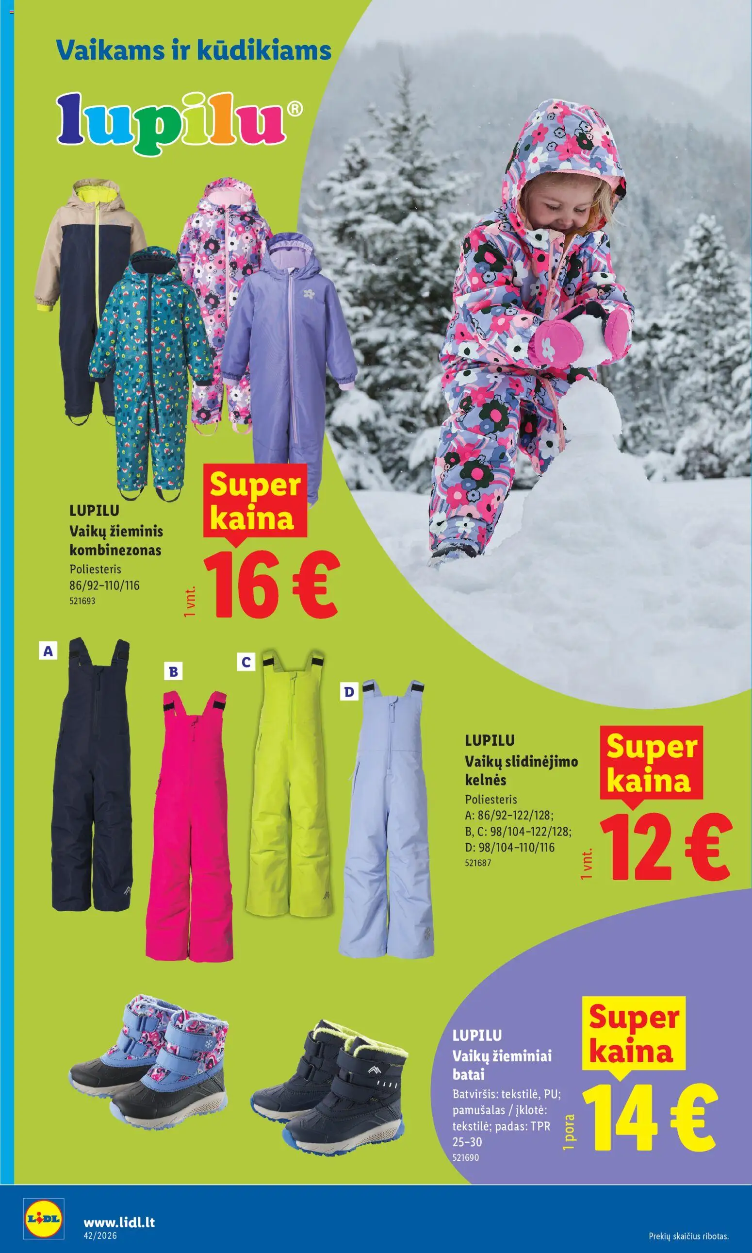 LIDL akcijos nuo 2026.10.12 | Puslapis: 2 | Prekių: Kombinezonas, Kelnes