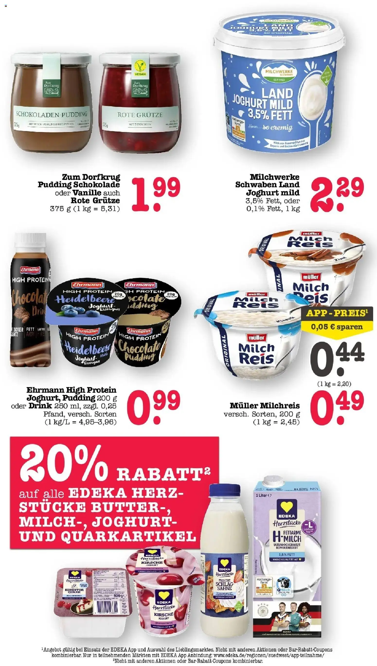 Edeka Prospekt Bühlertal (ab 26.10.2026) » Angebote Online | Seite: 21 | Produkte: Joghurt, Schokolade, Reis, Sahne