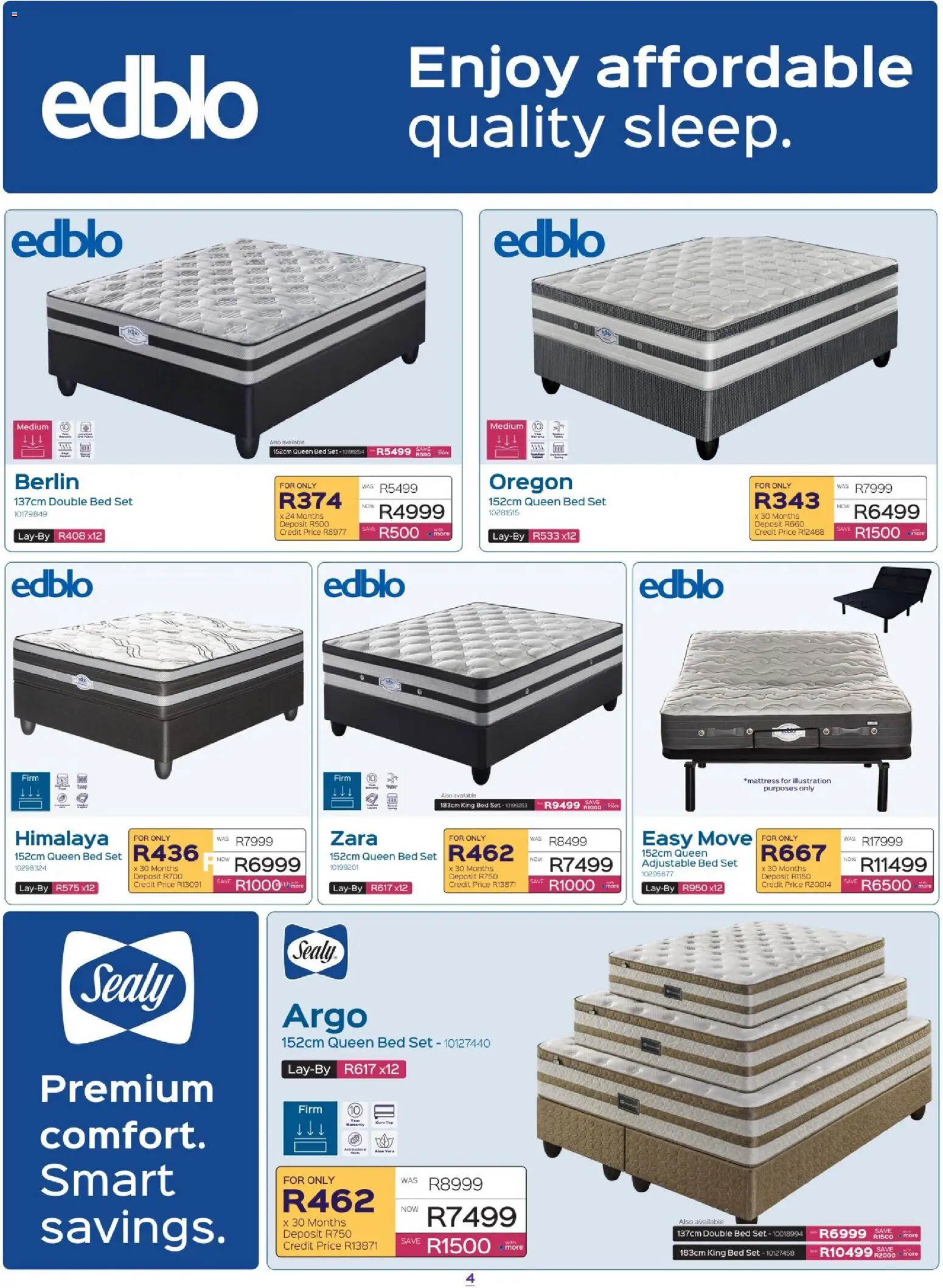 New Sleepmasters catalogue – valid from 20/08/2026 | Page: 4