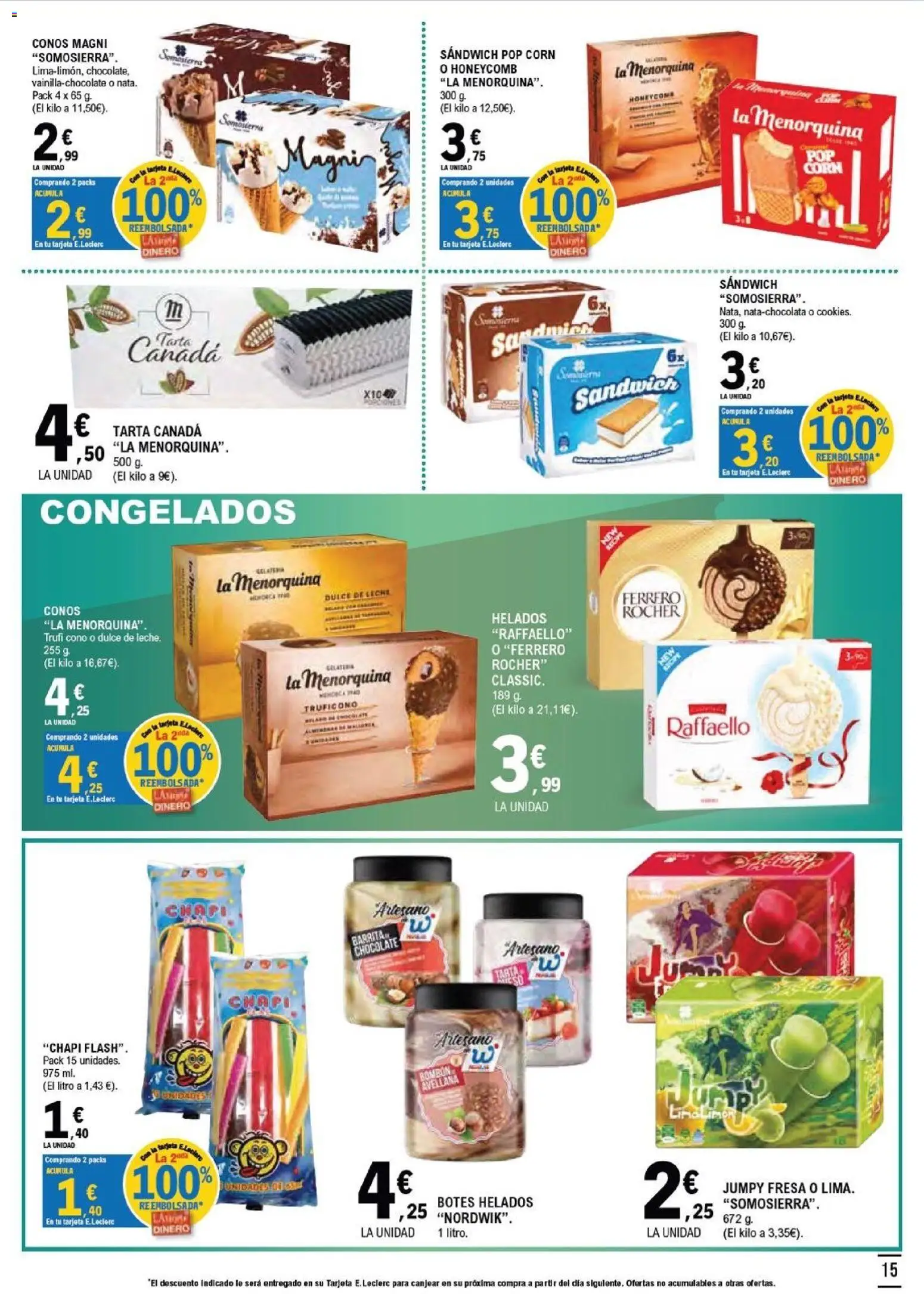 E.Leclerc folleto Salamanca │ válido desde el 05/08/2026 | Página: 15 | Productos: Leche, Chocolate