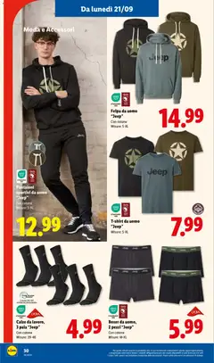 Anteprima del volantino Pantaloni sportivi da uomo "Jeep", Con cotone valido a partire dal 17/09/2026 | Pagina: 36 | Prodotti: Felpa, Pantaloni, Boxer, T-shirt