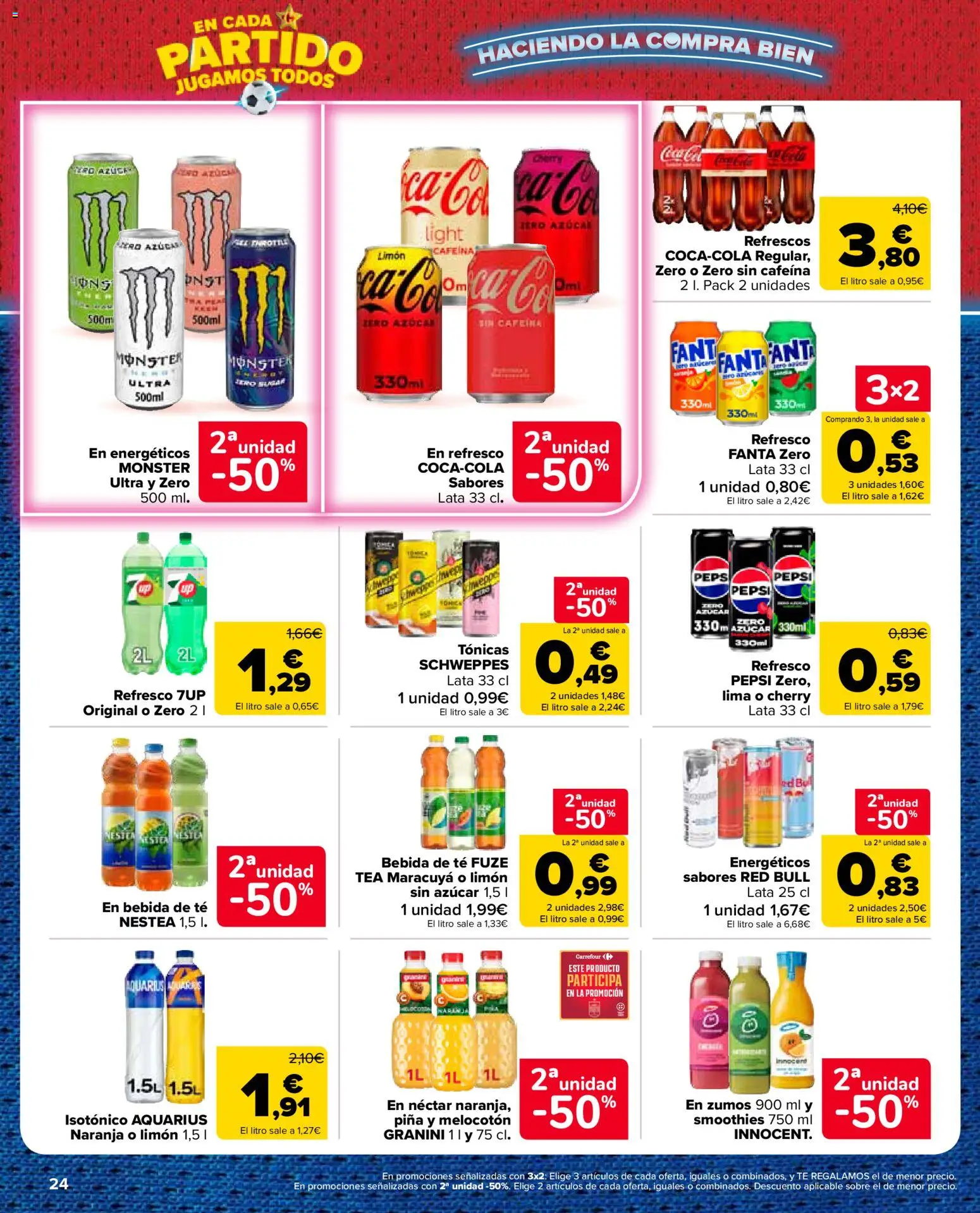 Carrefour Market folleto │ válido desde el 11.06.2026 | Página: 24 | Productos: Lima, Piña, Té, Néctar