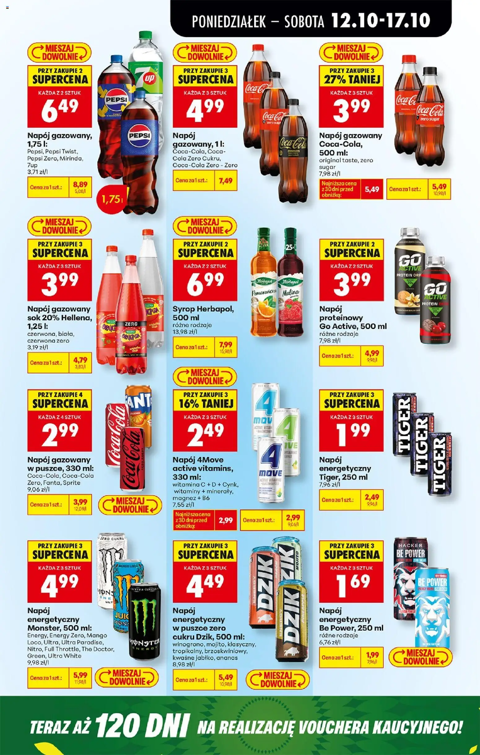 Biedronka Polsko leták - Codziennie niskie ceny od 12.10.2026 | Strana: 77 | Produkty: Tiger, Coca cola, Coca Cola Zero, Cola