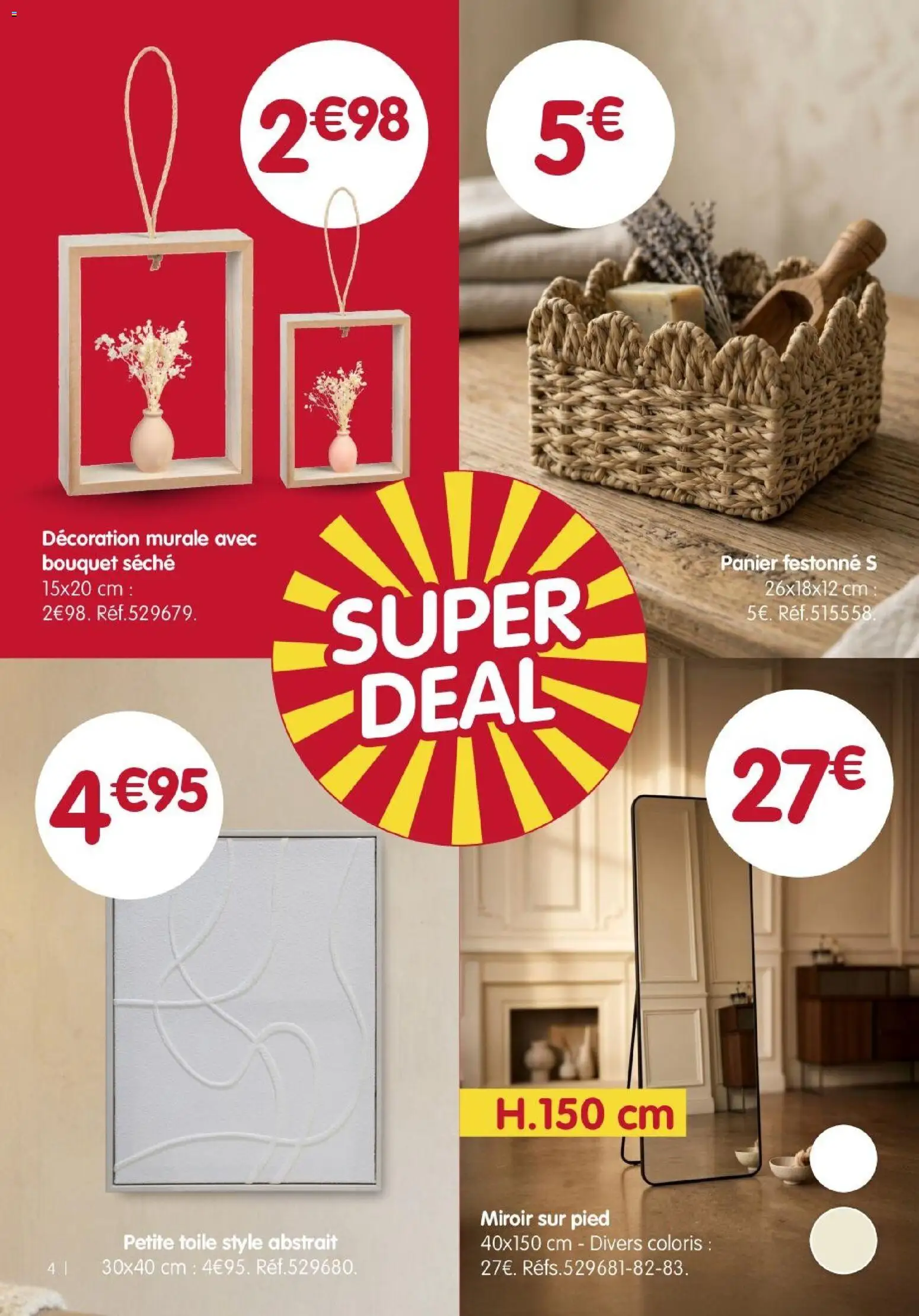 {H1} | Page: 4 | Produits: Panier, Miroir