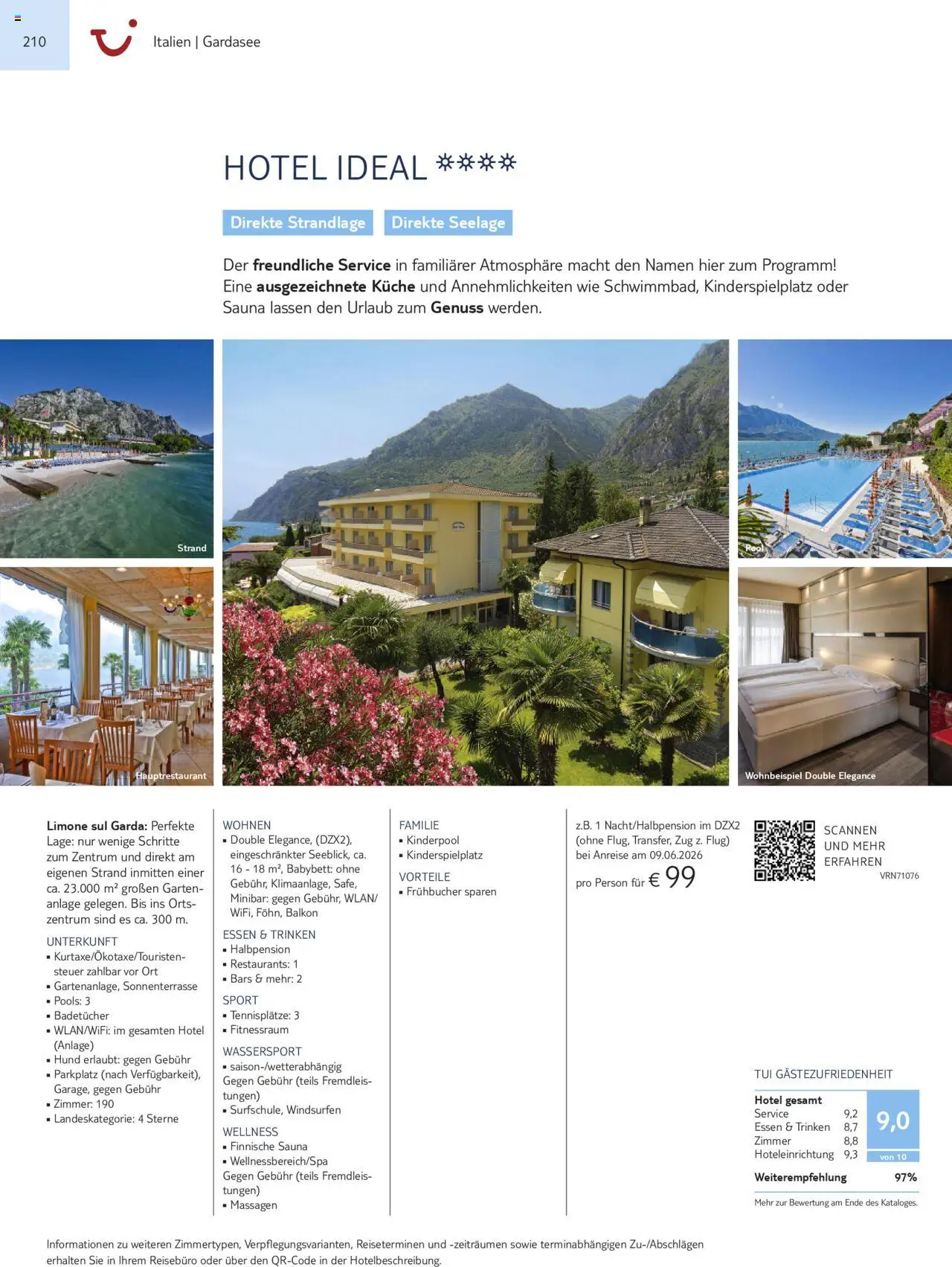 TUI Urlaub mit eigener Anreise 2025/26 – gültig ab 01.11.2025 | Seite: 210 | Produkte: Babybett, Küche