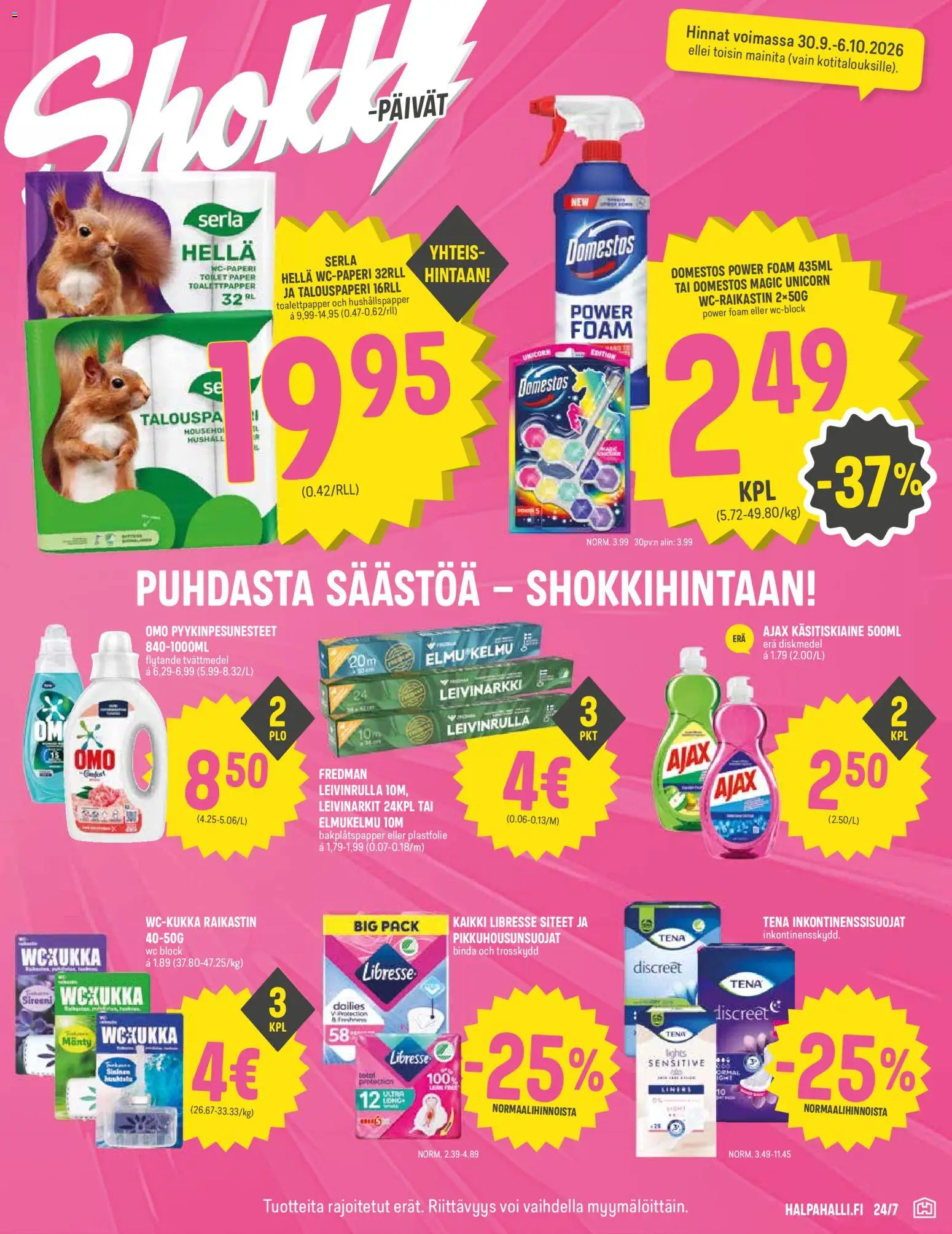 Halpa Halli tarjoukset – voimassa 30/09/2026 alkaen | Sivu: 7