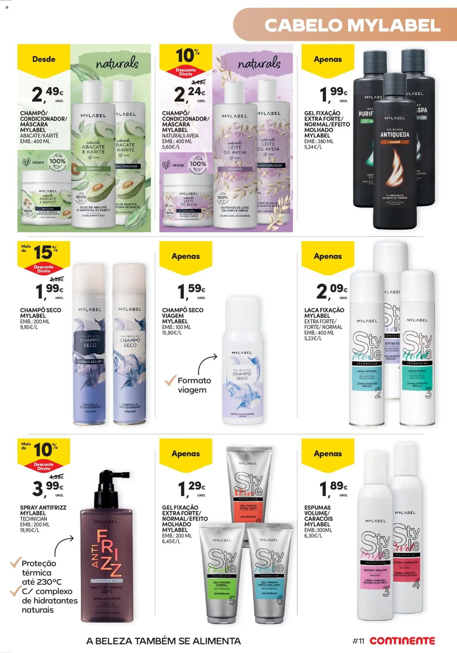 Continente Beleza Receita perfeita para um cabelo nutrido │ válido de 15/09/2026 | Página: 11