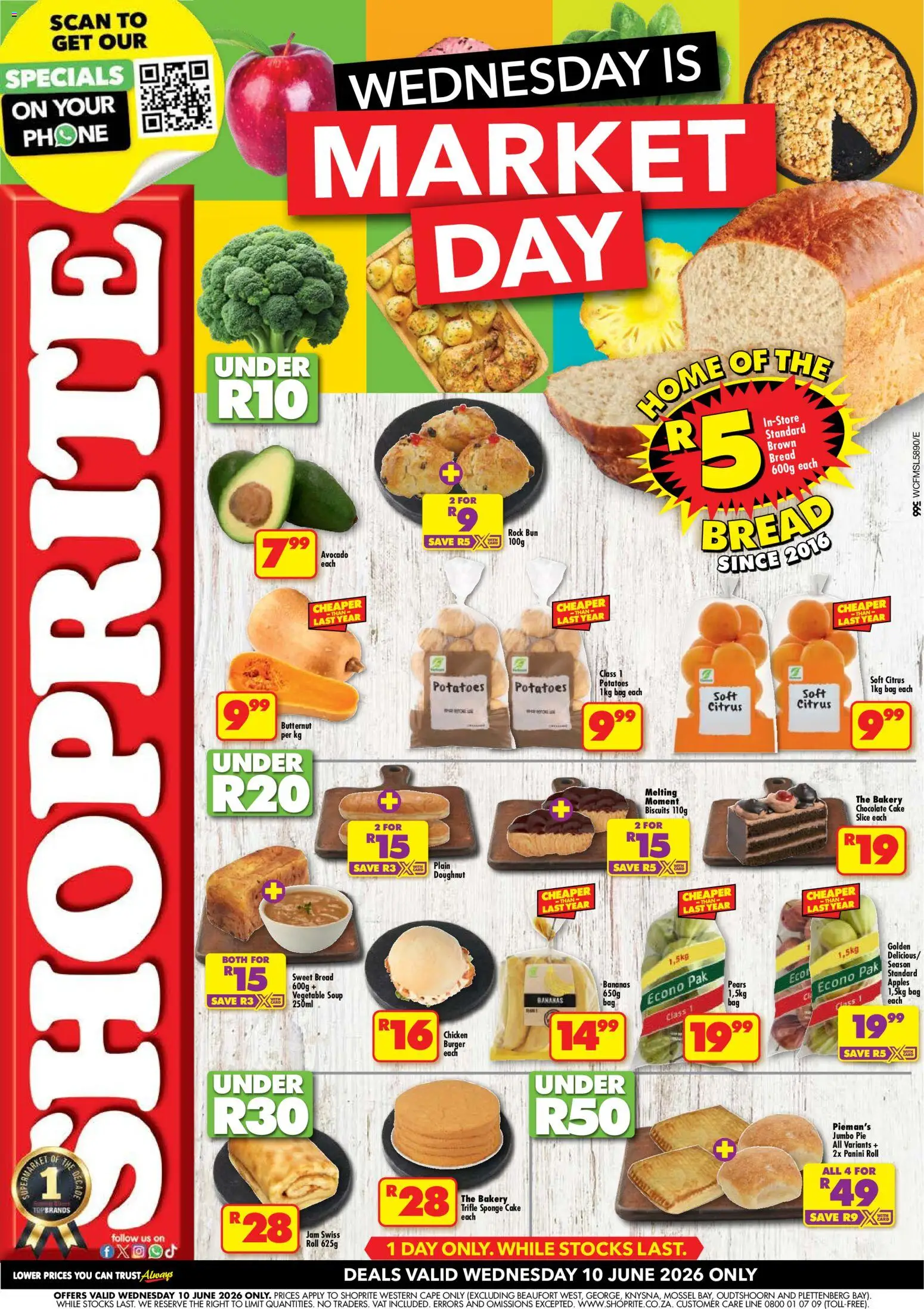 New Shoprite catalogue – valid from 10/06/2026 | Page: 1 | Products: Squash, Chocolate, Apples, Soup