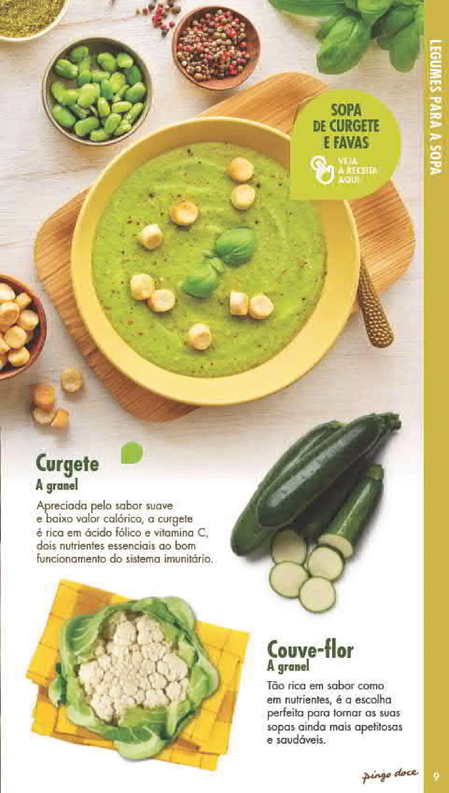 Pingo Doce Fruta e Legumes │ válido de 30/06/2026 | Página: 9 | Produtos: Favas, Curgete, Sopa