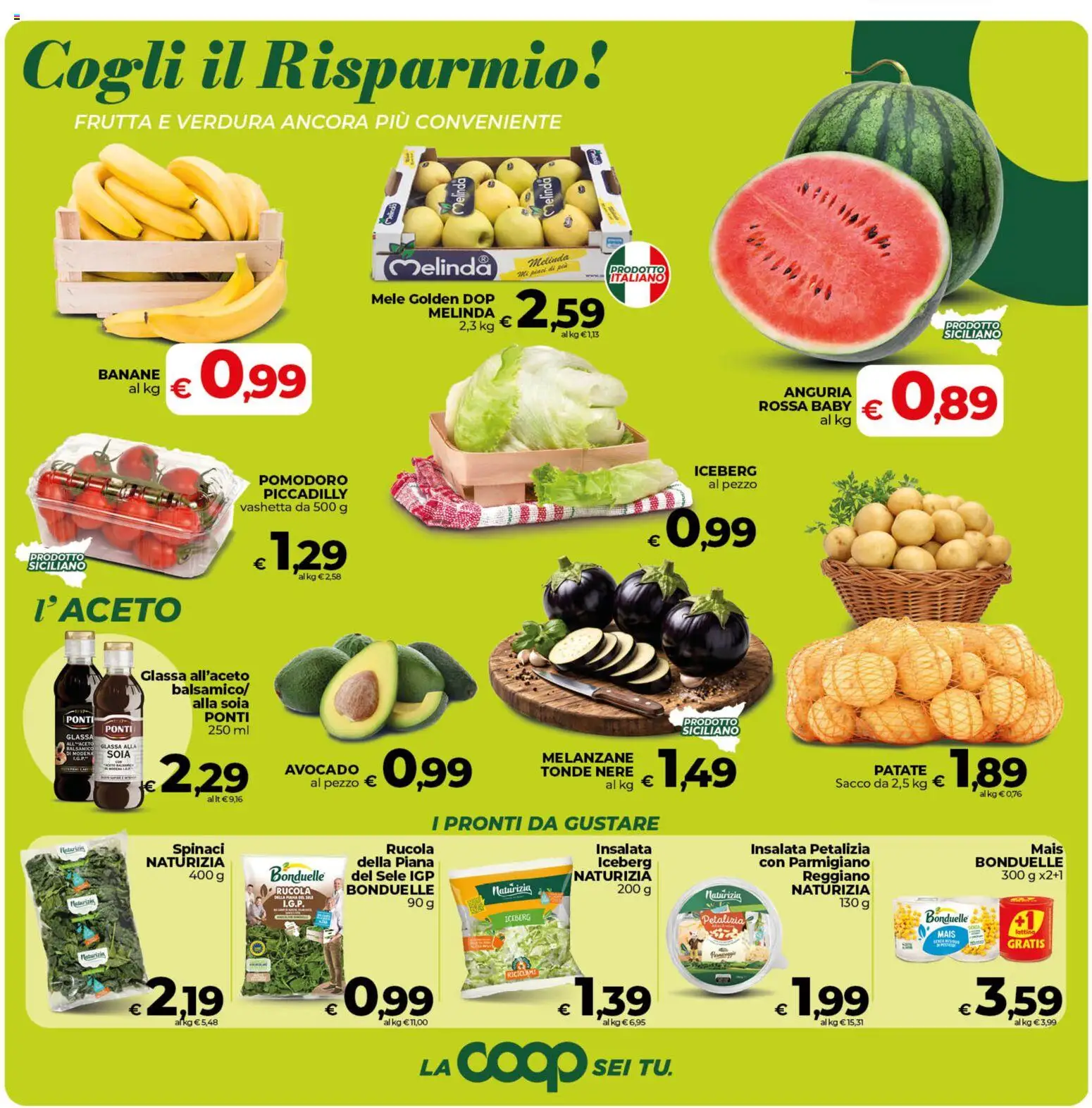 Volantino COOP del 04.06.2026 | Pagina: 16 | Prodotti: Rucola, Avocado, Pomodoro, Anguria