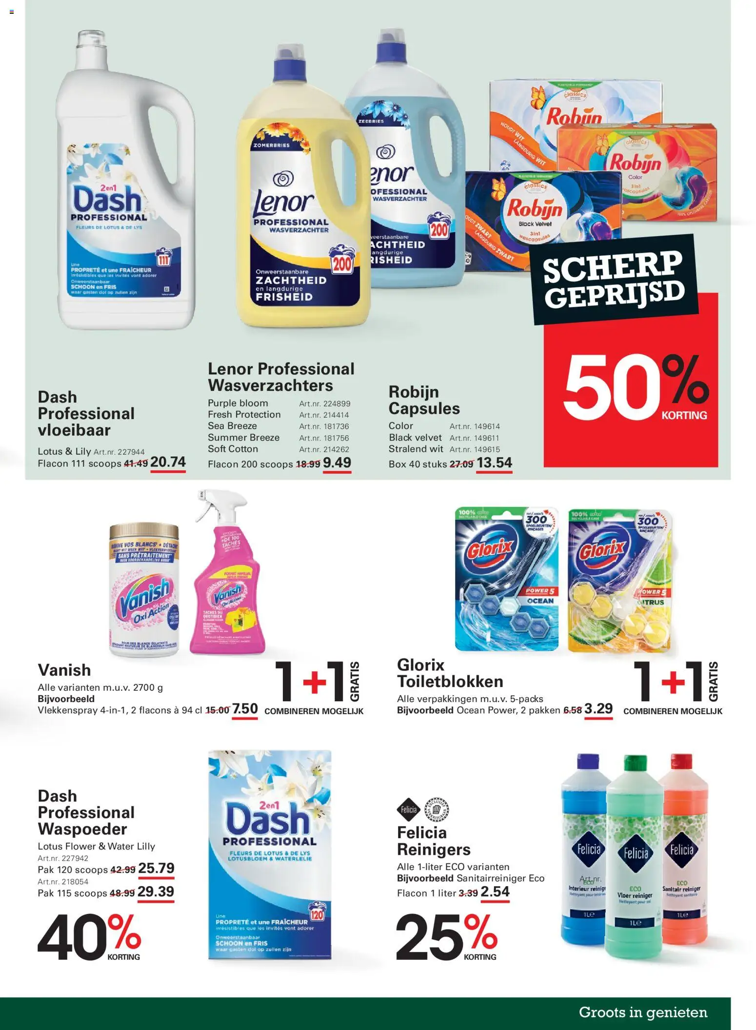 {H1} | Pagina: 85 | Producten: Capsules, Wascapsules, Box, Water