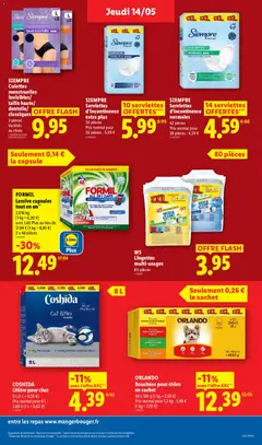 LIDL - Prévisualisation de LIDL catalogue valide à partir de 14.05.2026 | Page: 23 | Produits: Litière pour chat, Litière, Détergent, Lessive