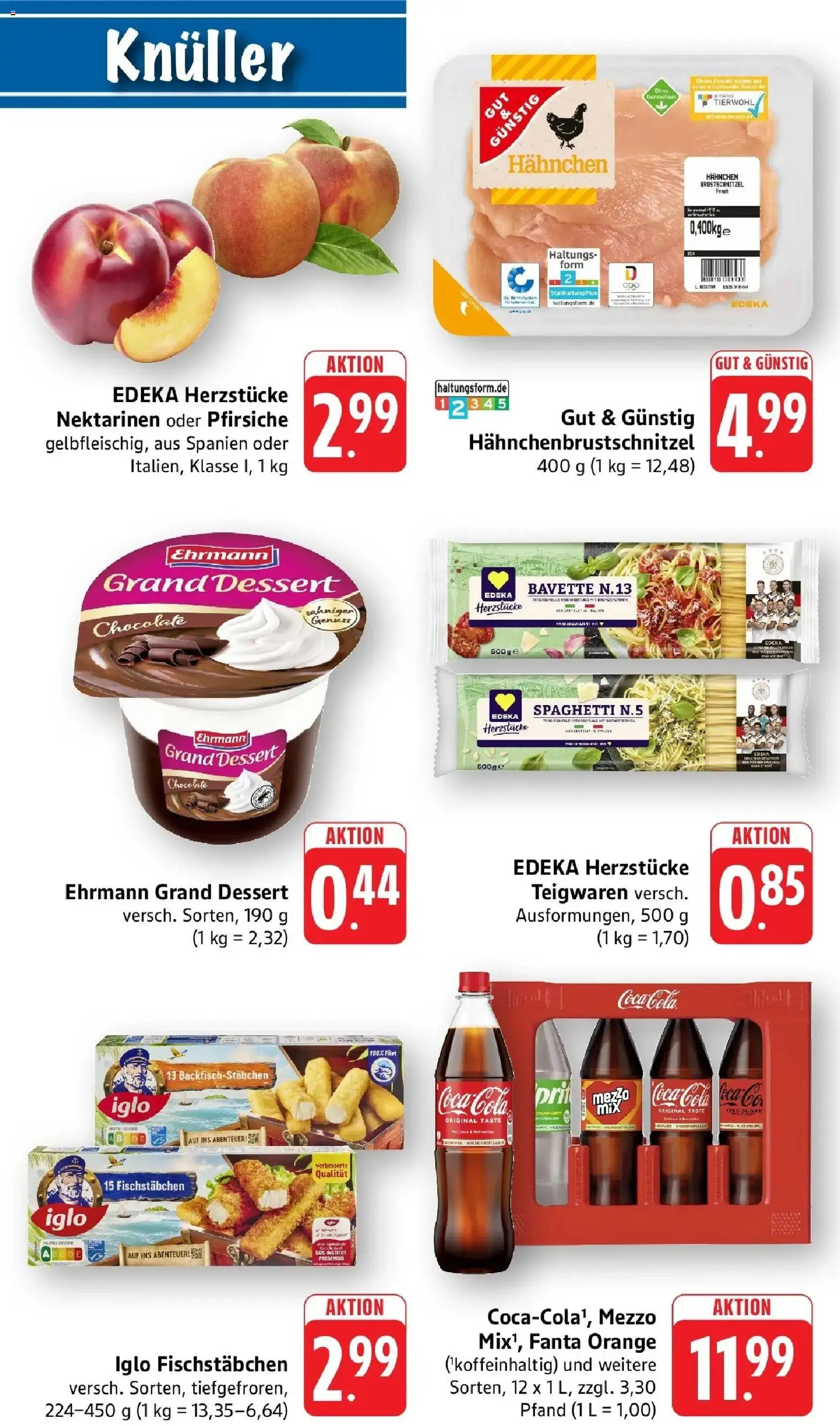 Edeka Prospekt Sinsheim (ab 10.08.2026) » Angebote Online | Seite: 9 | Produkte: Hahnchen, Coca cola, Cola, Spaghetti