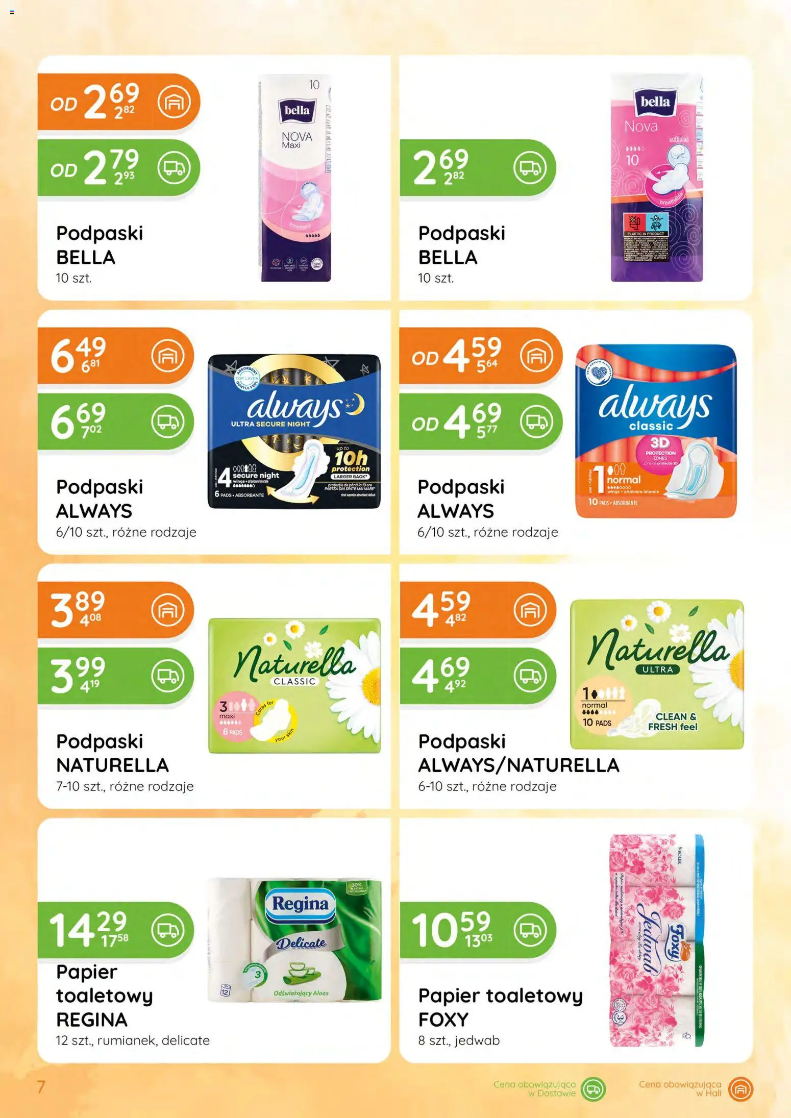 Eurocash gazetka - Katalog Chemiczny od 07.05.2026 | Strona: 7 | Produkty: Top, Papier toaletowy, Aloes, Podpaski