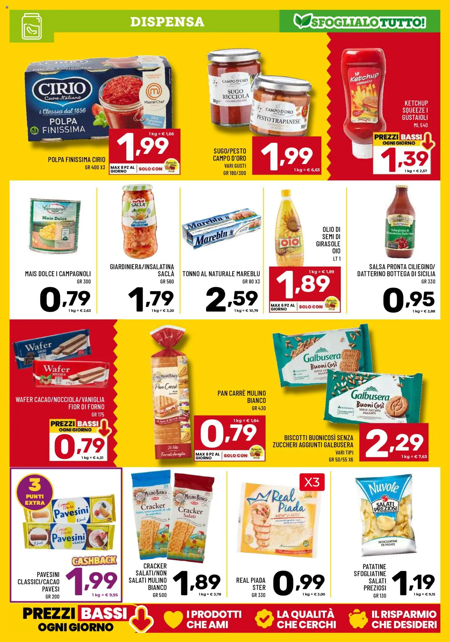 Volantino Il Centesimo del 11/08/2026 | Pagina: 9 | Prodotti: Ketchup, Patate, Cracker, Tonno