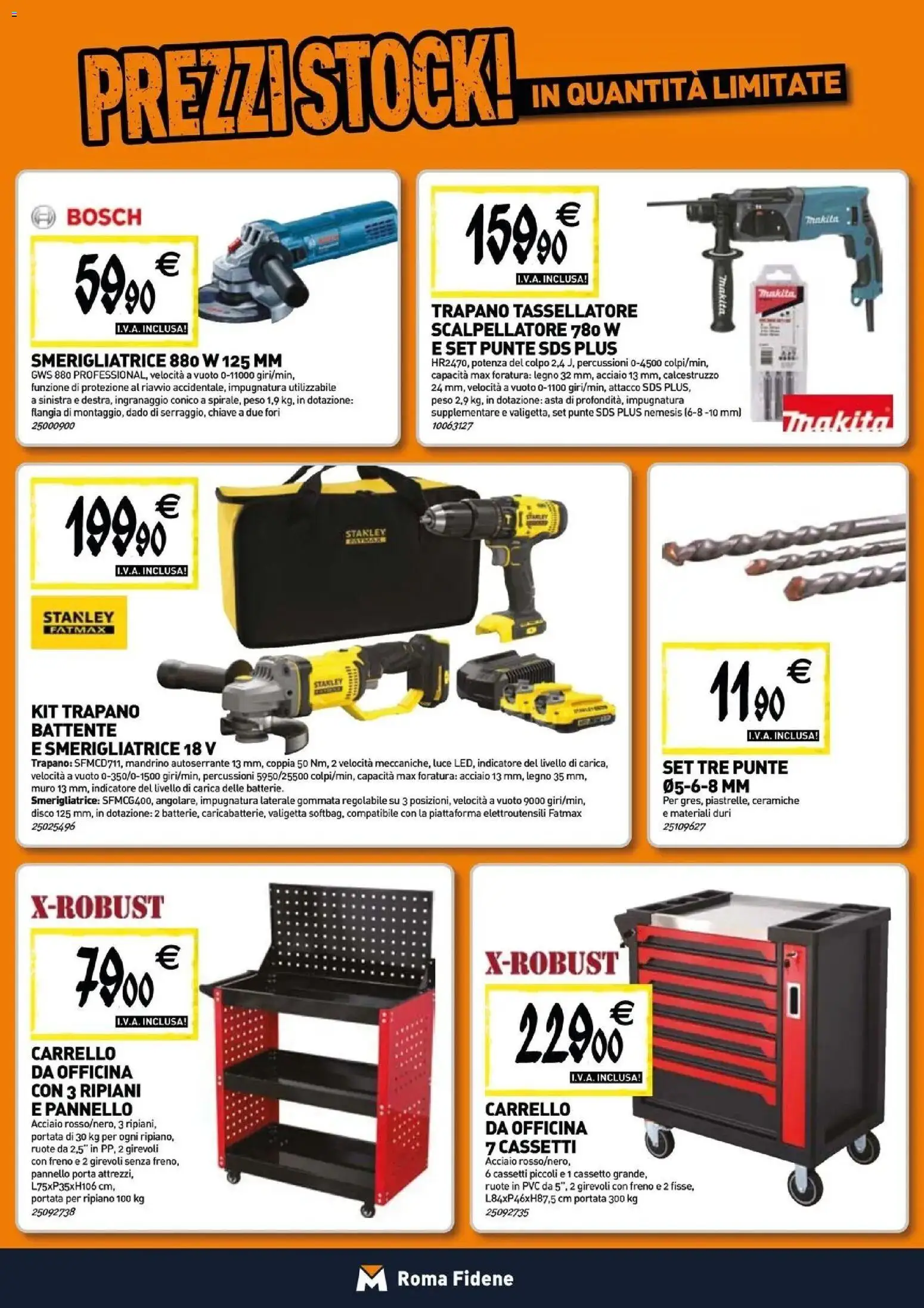 Volantino TECNOMAT del 12.03.2026 | Pagina: 20 | Prodotti: Carrello, Trapano, Smerigliatrice, Valigetta