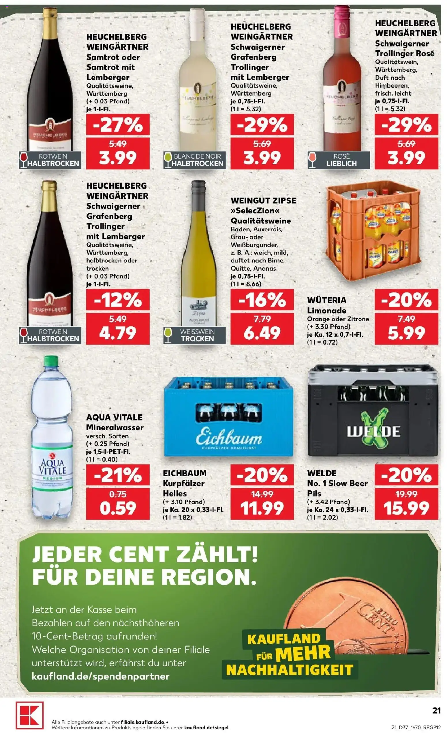Prospekt Kaufland ab 10.09.2026 » Angebote Online zum Blättern | Seite: 21 | Produkte: Pils, Duft, Ananas, Limonade