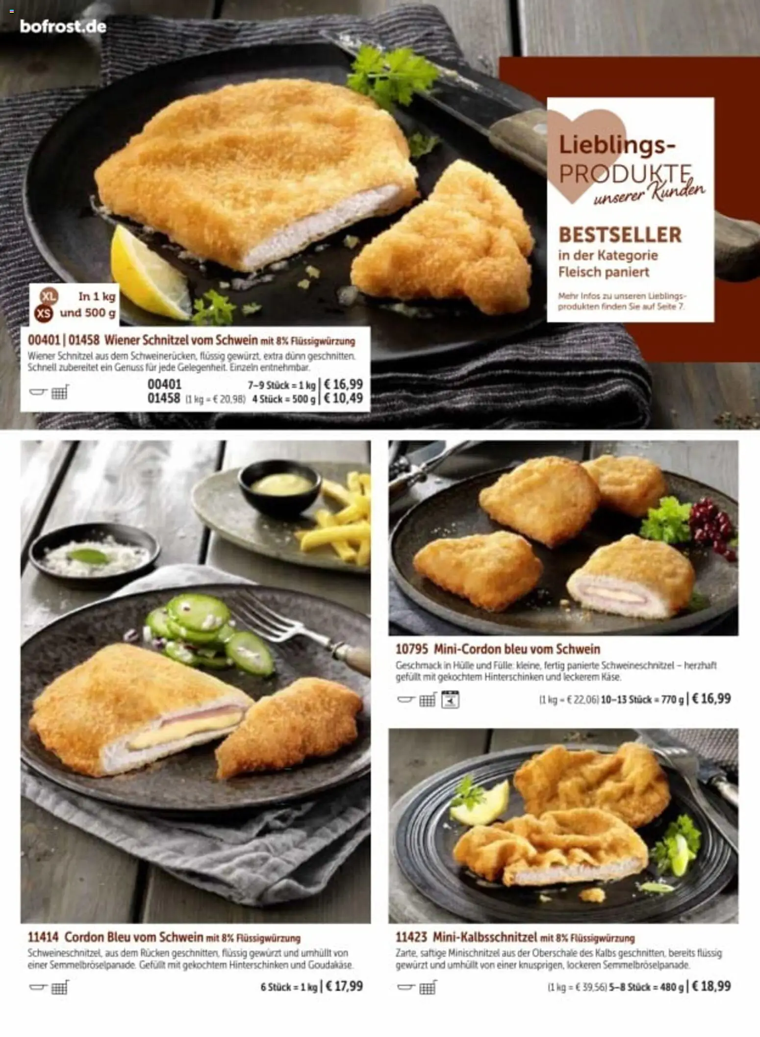 Bofrost Katalog – gültig ab 06.03.2026 | Seite: 70 | Produkte: Hülle, Schnitzel, Fleisch
