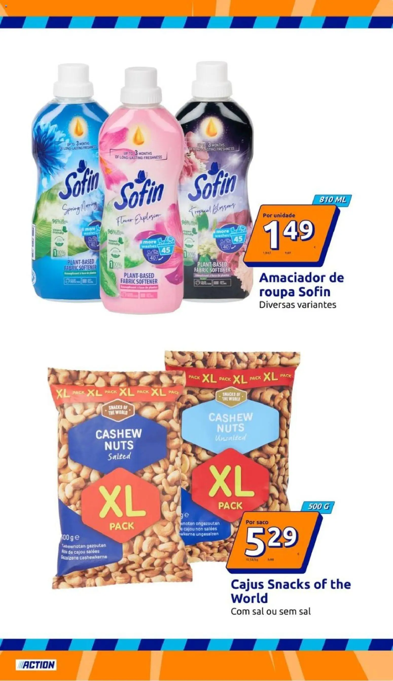 Action folheto │ válido de 02/09/2026 | Página: 17 | Produtos: Saco, Amaciador de roupa, Sal, Snacks