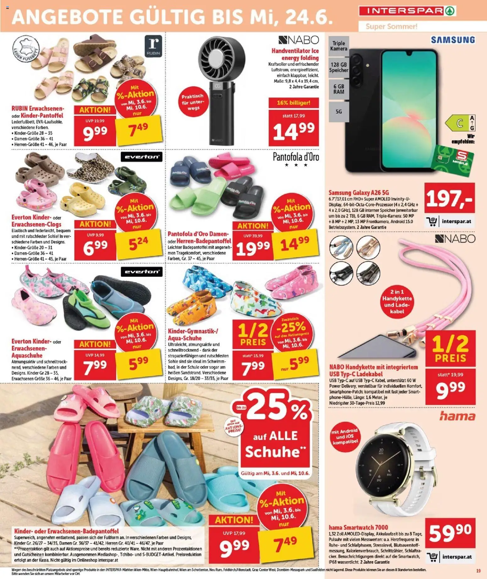 Interspar - Burgenland gültig ab 03.06.2026 | Seite: 19 | Produkte: Kamera, Kabel, USB, Samsung