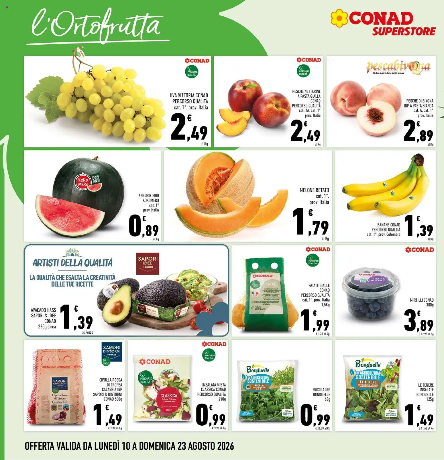 Volantino Conad del 10/08/2026 | Pagina: 4
