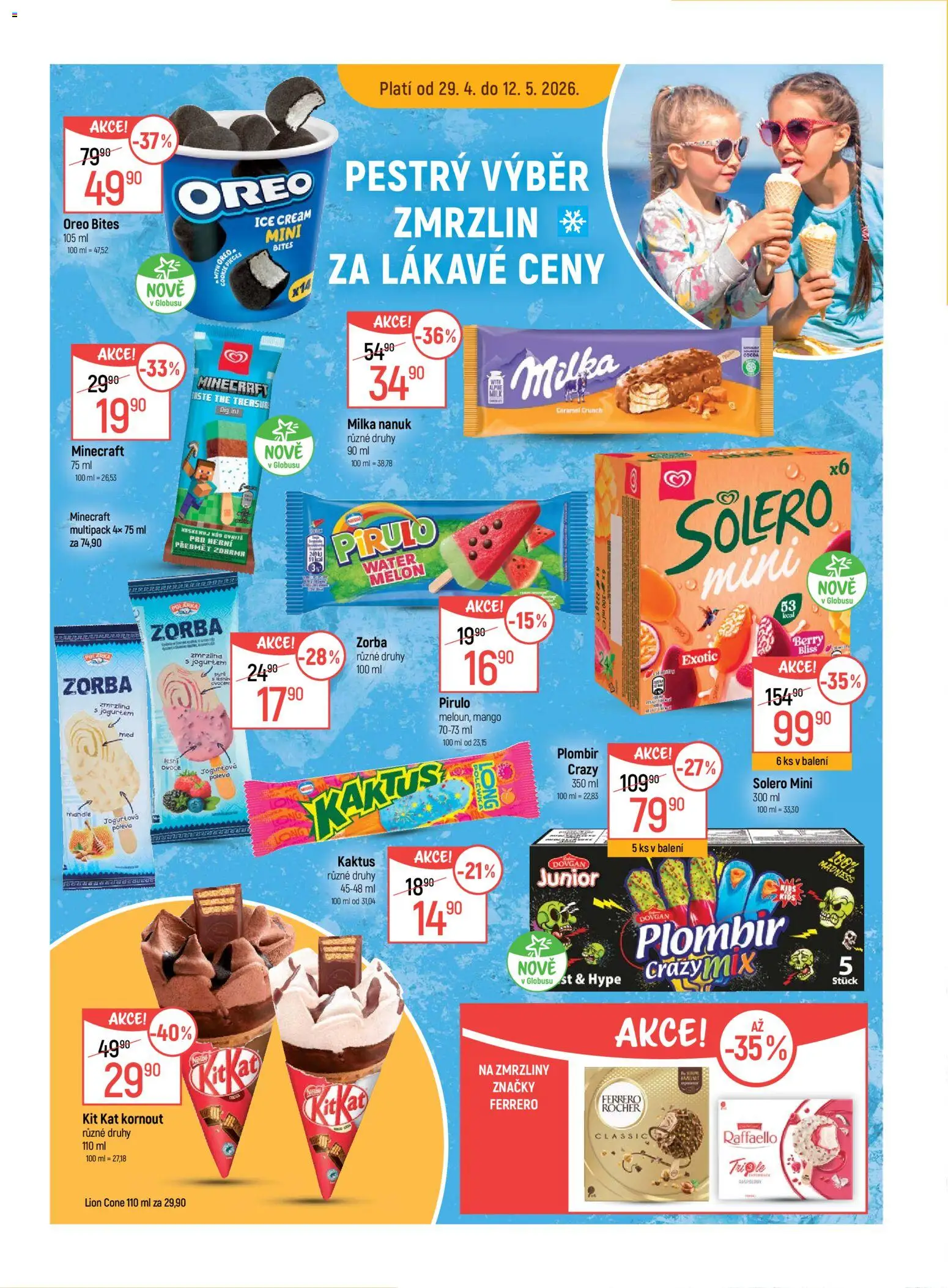 Globus leták - Praha Zličín od 06.05.2026 | Strana: 18 | Produkty: Nanuk, Zmrzliny, Zmrzlina, Plombir