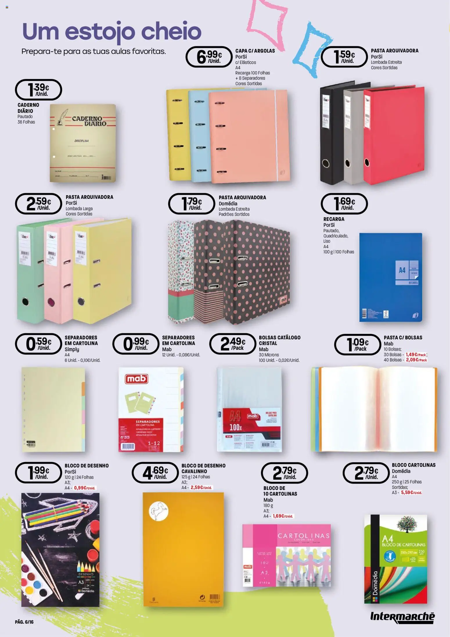 Intermarché Especial Regresso às Aulas │ válido de 20/08/2026 | Página: 6 | Produtos: Caderno