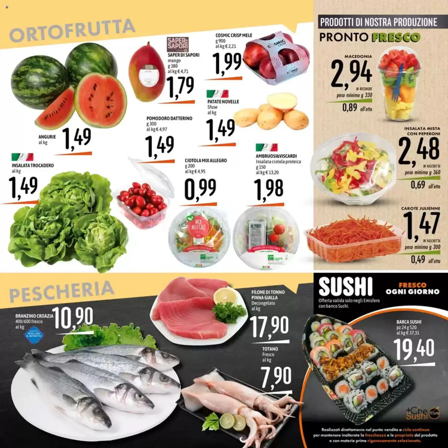 Volantino Emisfero del 14.05.2026 | Pagina: 8 | Prodotti: Mele, Insalata, Pomodoro, Tonno