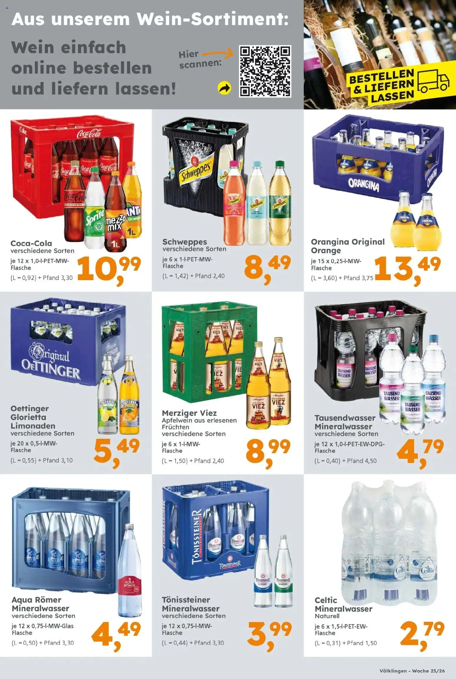 Globus Baumarkt Prospekt Heusweiler – gültig ab 31.05.2026 | Seite: 17 | Produkte: Schweppes, Mineralwasser, Wasser, Wein