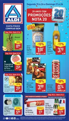 Pré-visualização Aldi folheto válido de 15.06.2026
