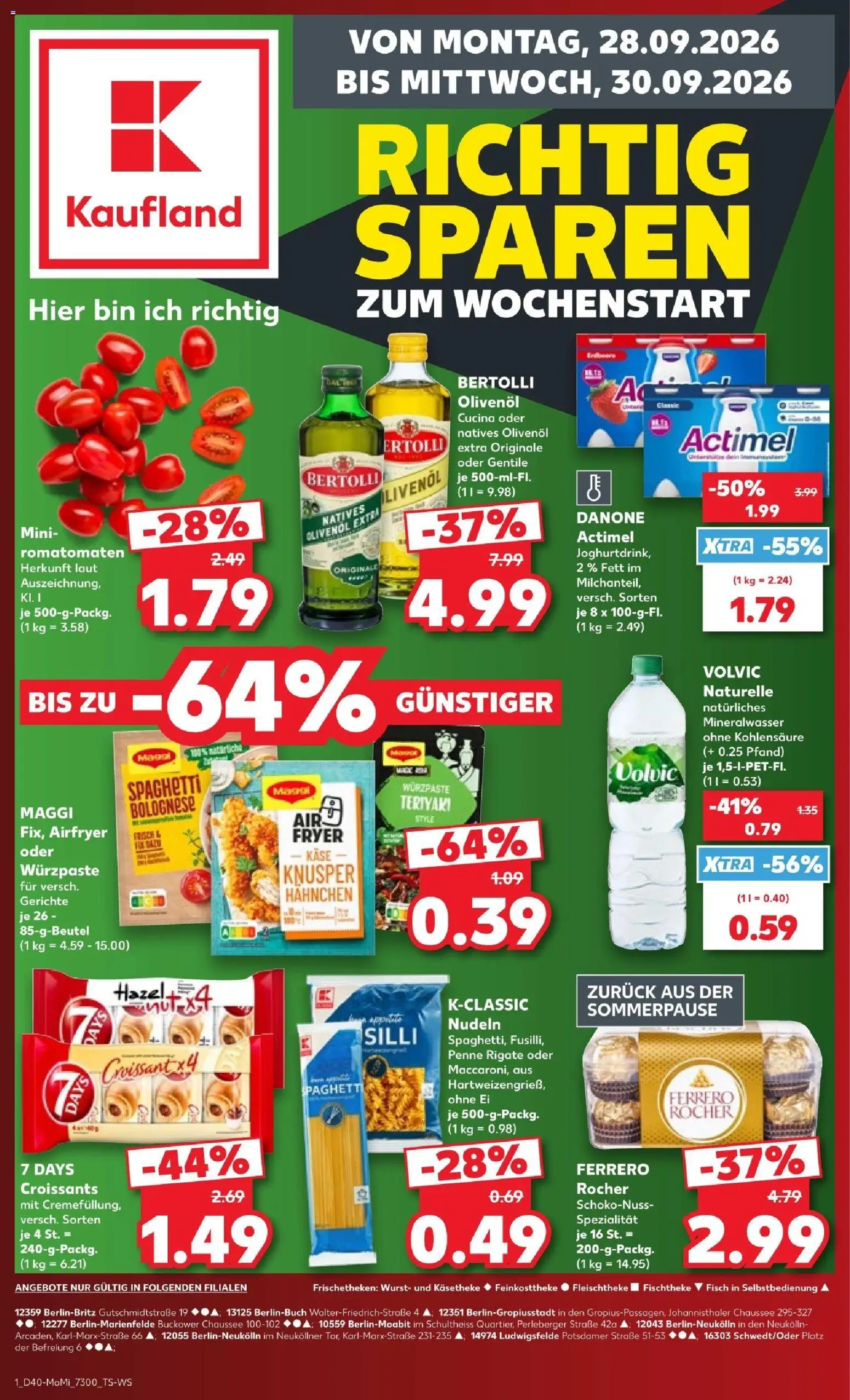 Kaufland Prospekt – gültig ab 28.09.2026 | Seite: 1