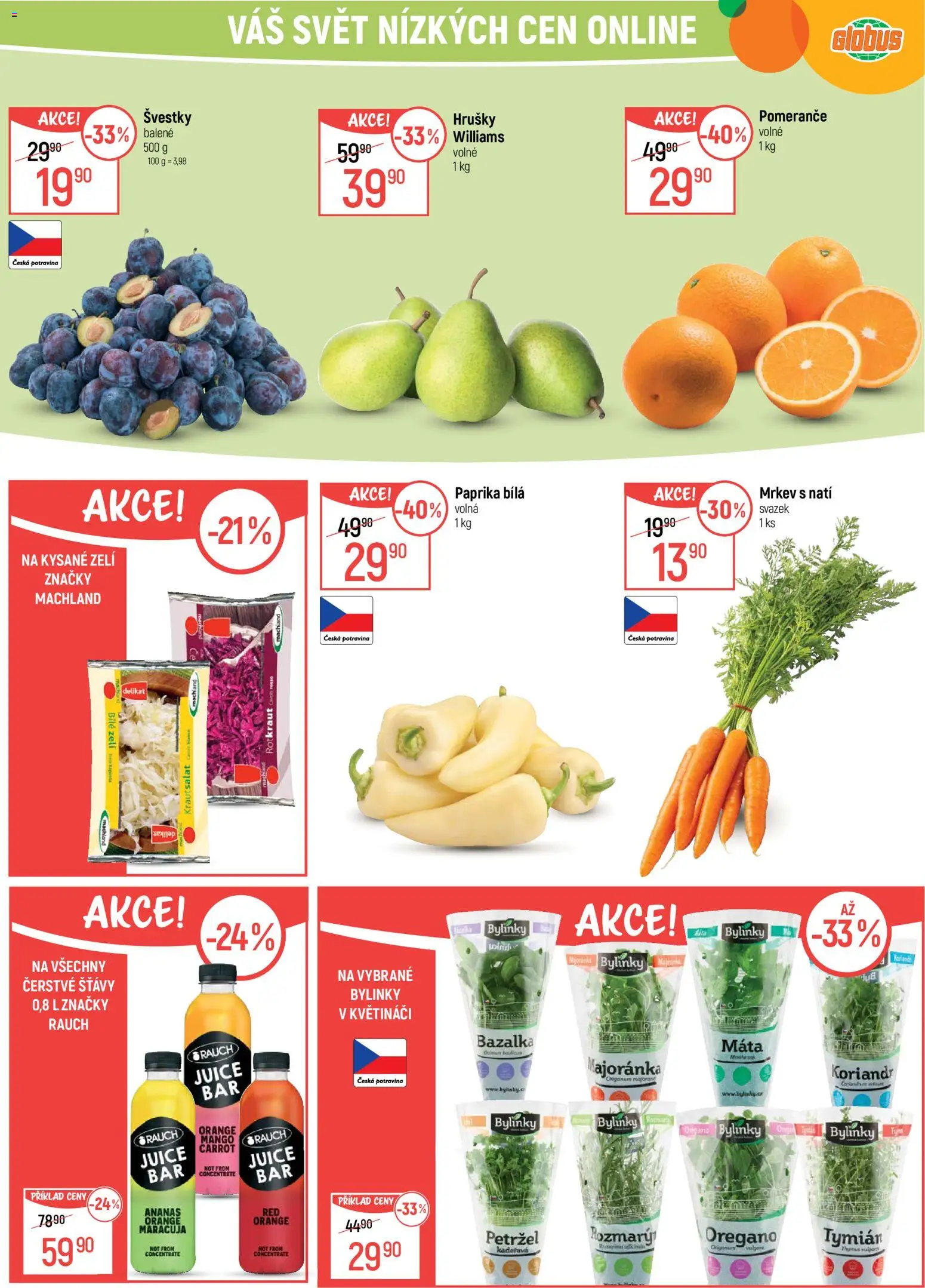 Globus leták od 02.09.2026 | Strana: 11 | Produkty: Švestky, Pomeranče, Bazalka, Koriandr