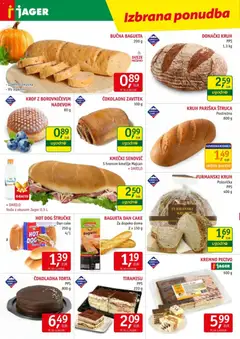 Jager katalog akcije – veljaven od 08.07.2026 | Stran: 6 | Izdelki: Torta, Kruh, Voda z okusom, Voda