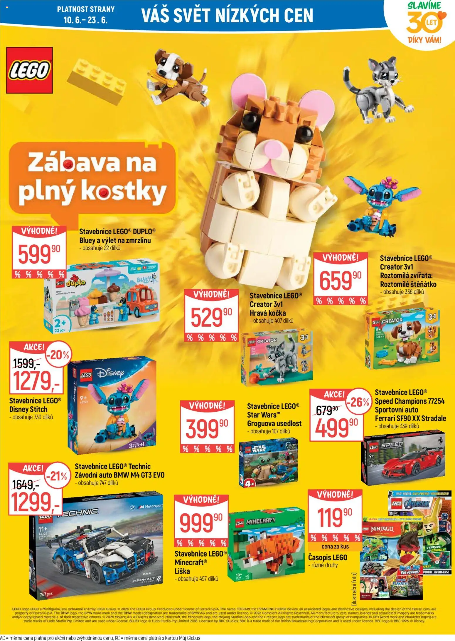 Globus leták - České Budějovice od 10.06.2026 | Strana: 41 | Produkty: Globus, LEGO, Stavebnice, Stitch