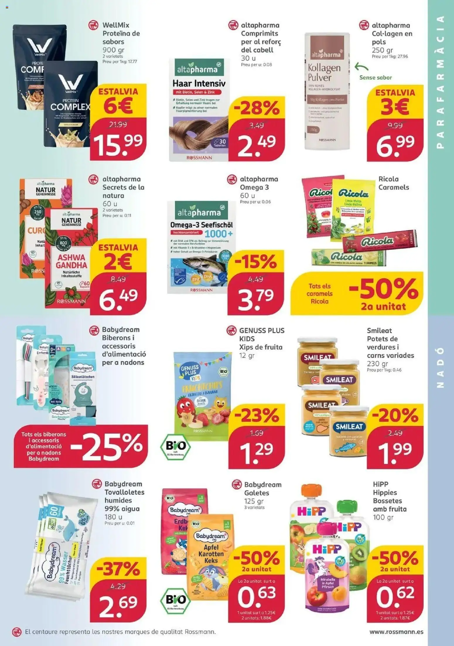 ROSSMANN - Digue-li Estalvi 28/09/2026 - 03/10/2026 | Página: 3 | Productos: Proteína, Omega, Limón, Patatas