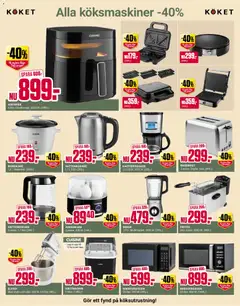 VATTENKOKARE, 1,7 l. Stål. (399,-) - Förhandsvisning av reklamblad från butik ÖoB aktuell från 26/10/2026 | Sida: 8 | Produkter: Vattenkokare, Smörgåsgrill, Brödrost, Mikrovågsugn