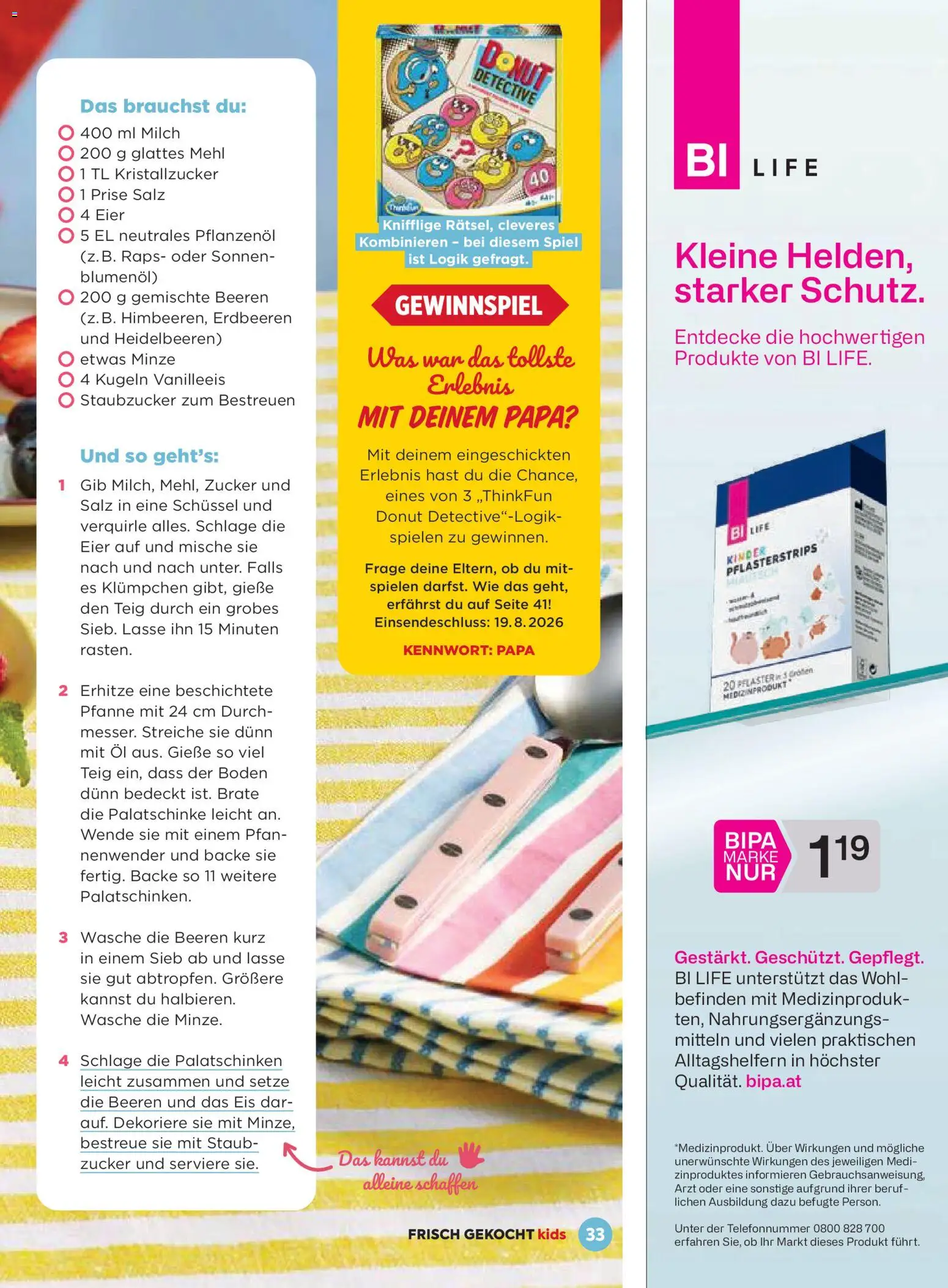 Billa Frisch Gekocht Kids gültig ab 01.06.2026 | Seite: 33